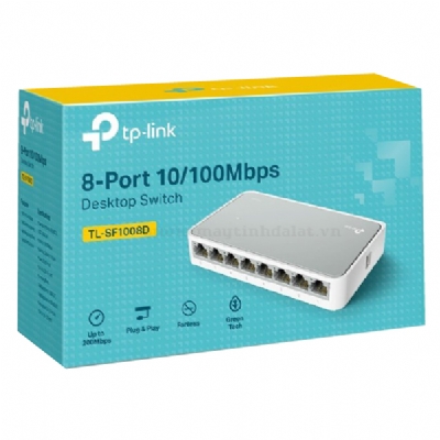 SWITCH TP-LINK SF1008D 8 CỔNG 10/ 100 MBPS VỎ NHỰA